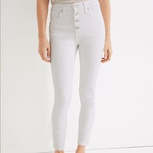 MADEWELL* high rise •white •skinny crop* Sz. 26